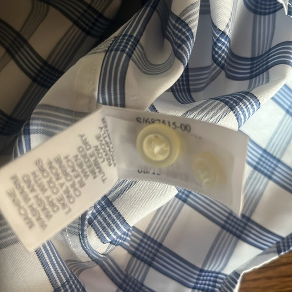 Banana Republic non iron slim fit Striped Button down shirt Size L - Picture 7 of 9